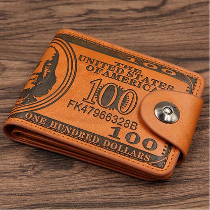 New Short PU Leather For Men Luxury Coin Wallet Business Mini Man Card Holders Multifunctional Male Small Purse