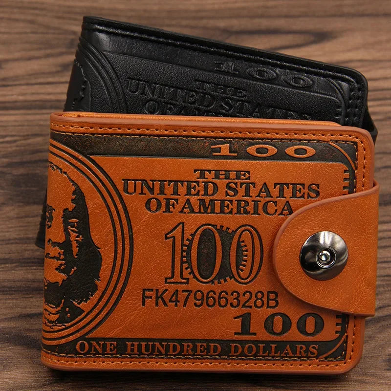 New Short PU Leather For Men Luxury Coin Wallet Business Mini Man Card Holders Multifunctional Male Small Purse
