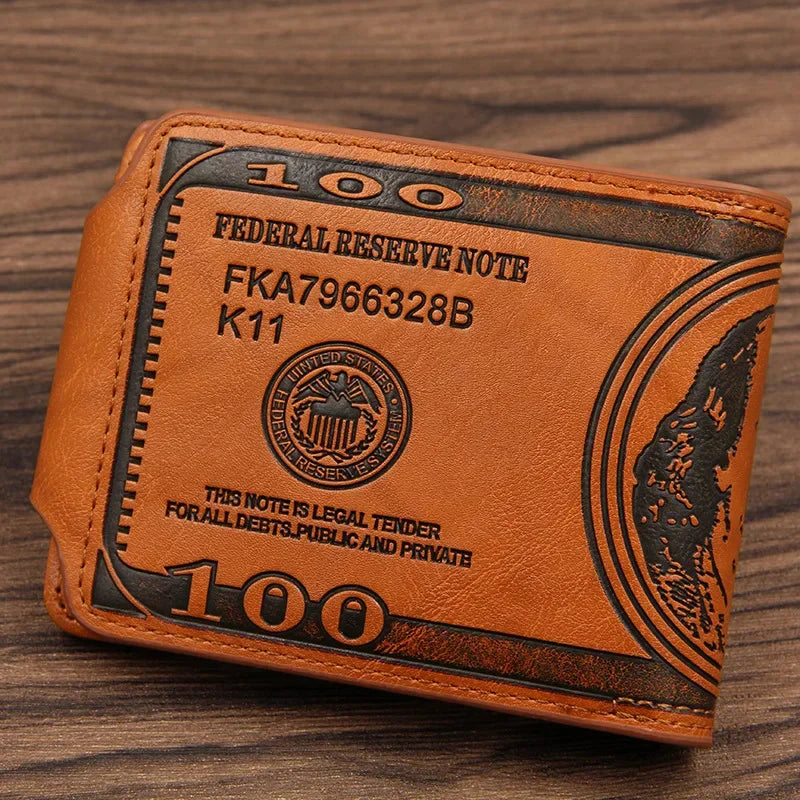 New Short PU Leather For Men Luxury Coin Wallet Business Mini Man Card Holders Multifunctional Male Small Purse