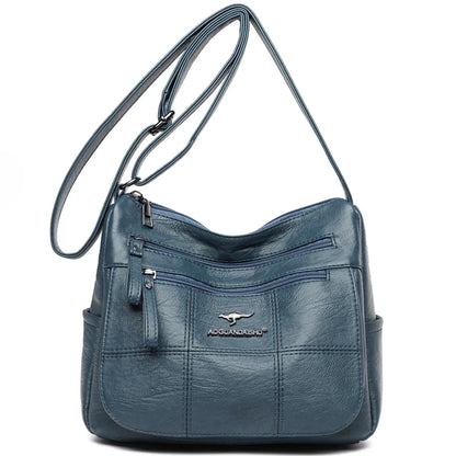 New Shoulder Bag Soft PU Leather Luxury Handbags Women's Bags Designer Big Capacity Shoulder Crossbody Bag for Ladies Sac A Main