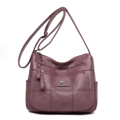New Shoulder Bag Soft PU Leather Luxury Handbags Women's Bags Designer Big Capacity Shoulder Crossbody Bag for Ladies Sac A Main