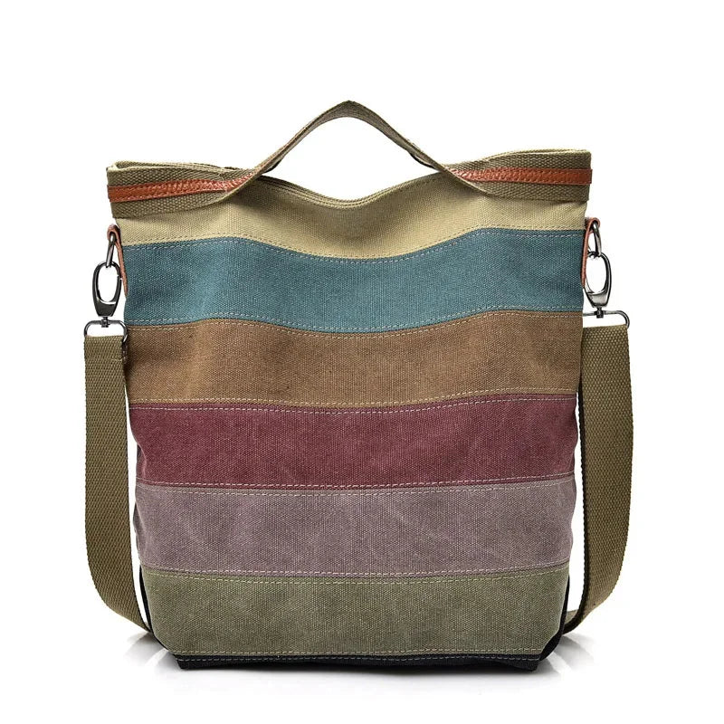 New Shoulder Casual Women's Fashion Banquet Handbag Crossbody Large Capacity Canvas Bag