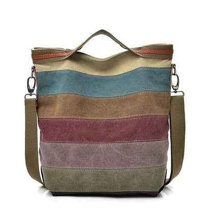New Shoulder Casual Women's Fashion Banquet Handbag Crossbody Large Capacity Canvas Bag