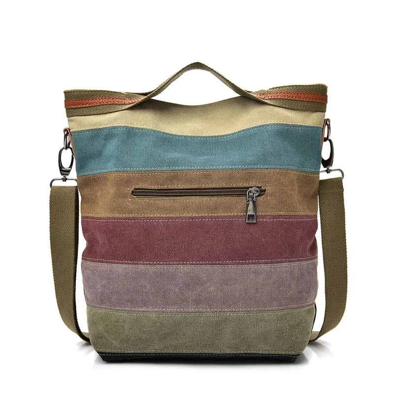 New Shoulder Casual Women's Fashion Banquet Handbag Crossbody Large Capacity Canvas Bag
