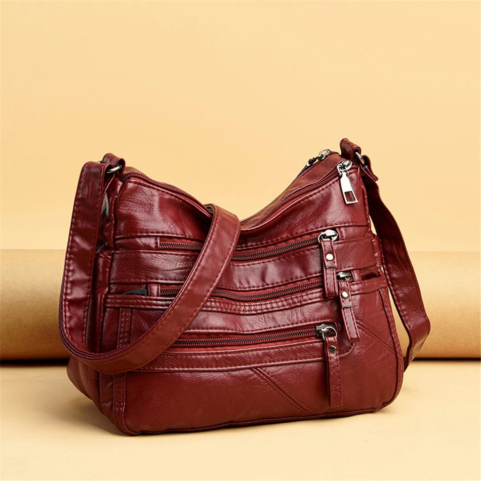 New Shoulder Crossbody Bags for Women High Quality Pu Leather Messenger Bag for Girls 2021 Female Purse And Handbags Sac A Main