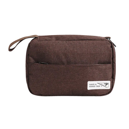 New Simple Women Cosmetic Bags Mini Hand-held Makeup Bags Toiletry Pouch with Hook Zipper Wash Storage Bags Travel Organizer Box