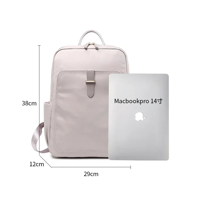 New Smple Backpack Ladies Elegant Waterproof Travel Bag Fashion Leisure College High School Computer Backpack Simple Backpacks