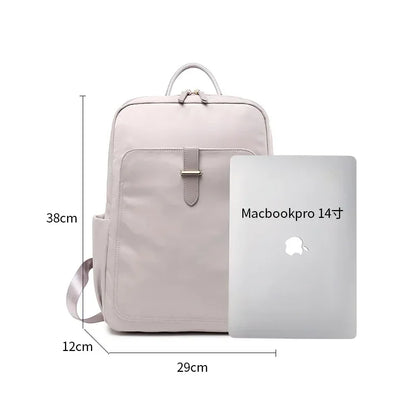 New Smple Backpack Ladies Elegant Waterproof Travel Bag Fashion Leisure College High School Computer Backpack Simple Backpacks