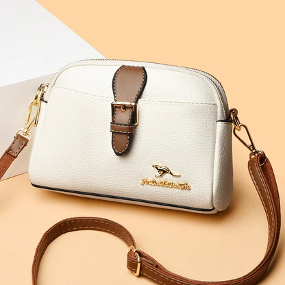 New Soft Leather Shoulder Crossbody Bags for Women High Quality Ladies Messenger Bags 2023 Fashion Female Purses and Handbags