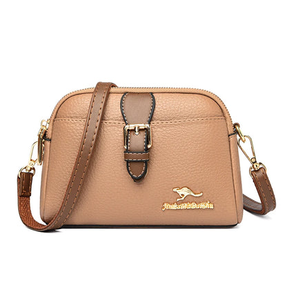 New Soft Leather Shoulder Crossbody Bags for Women High Quality Ladies Messenger Bags 2023 Fashion Female Purses and Handbags