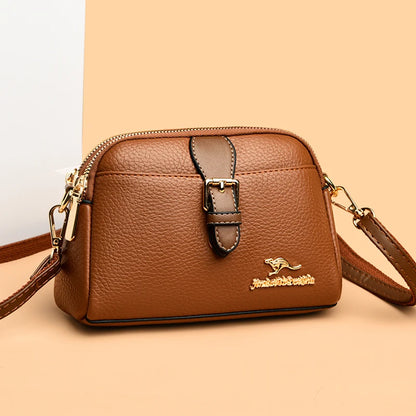New Soft Leather Shoulder Crossbody Bags for Women High Quality Ladies Messenger Bags 2023 Fashion Female Purses and Handbags