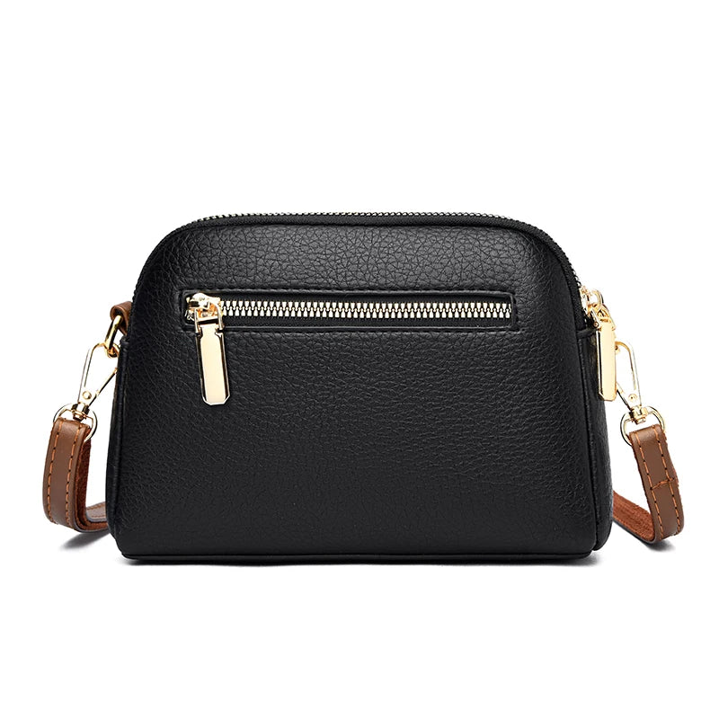 New Soft Leather Shoulder Crossbody Bags for Women High Quality Ladies Messenger Bags 2023 Fashion Female Purses and Handbags