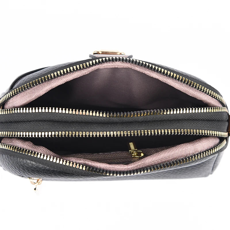 New Soft Leather Shoulder Crossbody Bags for Women High Quality Ladies Messenger Bags 2023 Fashion Female Purses and Handbags