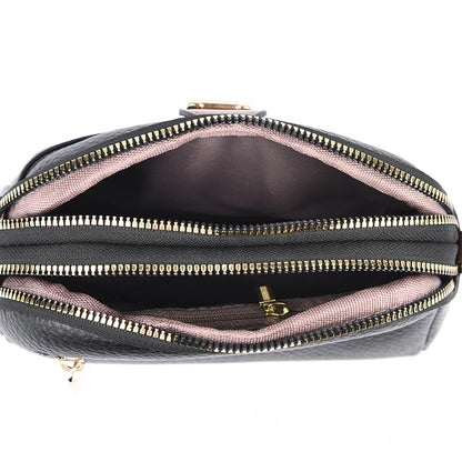 New Soft Leather Shoulder Crossbody Bags for Women High Quality Ladies Messenger Bags 2023 Fashion Female Purses and Handbags