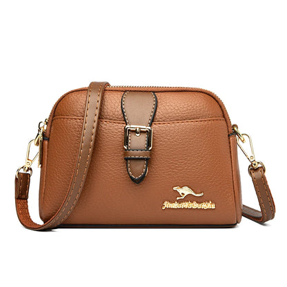 New Soft Leather Shoulder Crossbody Bags for Women High Quality Ladies Messenger Bags 2023 Fashion Female Purses and Handbags