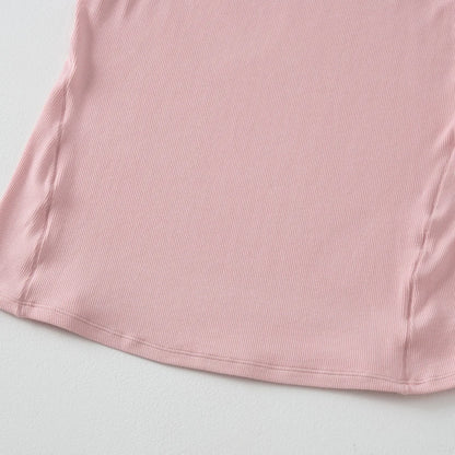 New Sports Tank Top for Leisure Women Ribbed Vtst