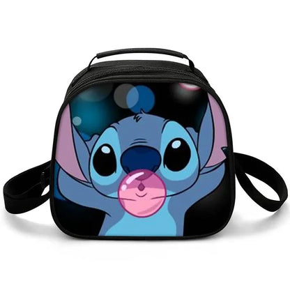 New Stitch Boys Girls Kids Messenger Bags Lunch Box Satchel Lunch Tote Lunch Bag for Children