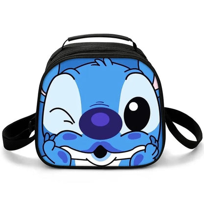 New Stitch Boys Girls Kids Messenger Bags Lunch Box Satchel Lunch Tote Lunch Bag for Children