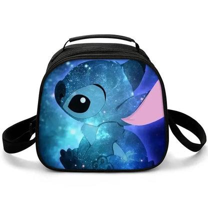 New Stitch Boys Girls Kids Messenger Bags Lunch Box Satchel Lunch Tote Lunch Bag for Children