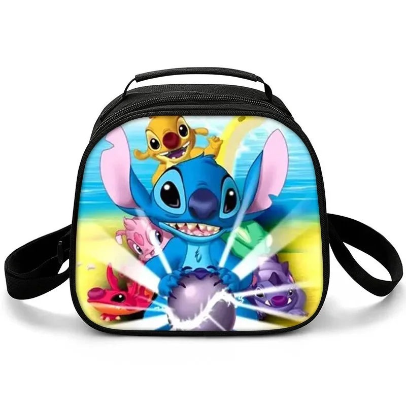 New Stitch Boys Girls Kids Messenger Bags Lunch Box Satchel Lunch Tote Lunch Bag for Children