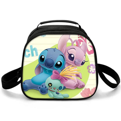New Stitch Boys Girls Kids Messenger Bags Lunch Box Satchel Lunch Tote Lunch Bag for Children