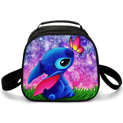 New Stitch Boys Girls Kids Messenger Bags Lunch Box Satchel Lunch Tote Lunch Bag for Children