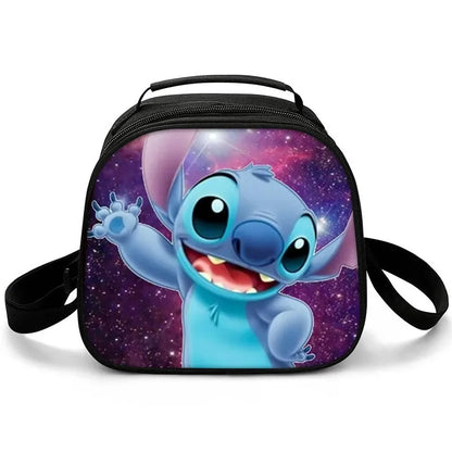 New Stitch Boys Girls Kids Messenger Bags Lunch Box Satchel Lunch Tote Lunch Bag for Children