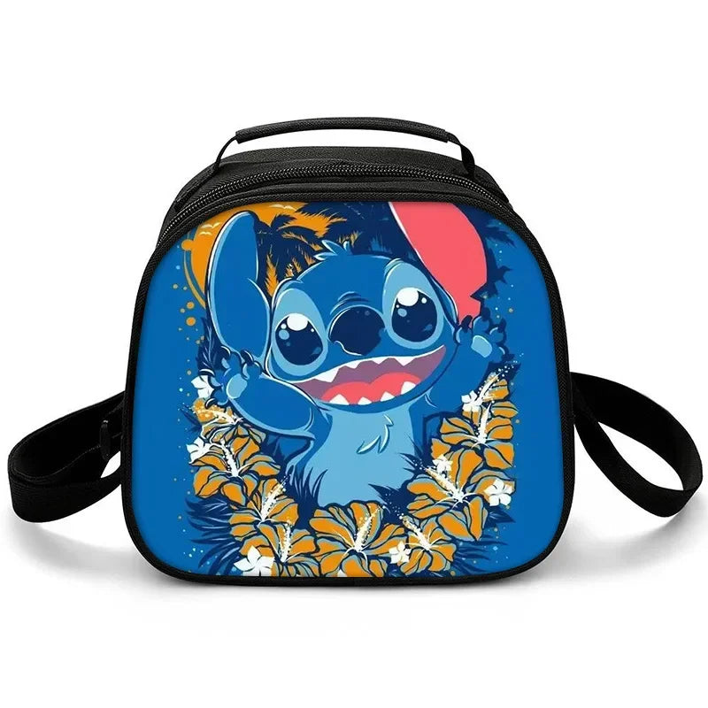 New Stitch Boys Girls Kids Messenger Bags Lunch Box Satchel Lunch Tote Lunch Bag for Children