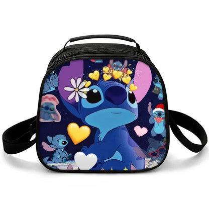 New Stitch Boys Girls Kids Messenger Bags Lunch Box Satchel Lunch Tote Lunch Bag for Children
