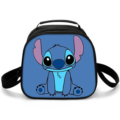 New Stitch Boys Girls Kids Messenger Bags Lunch Box Satchel Lunch Tote Lunch Bag for Children