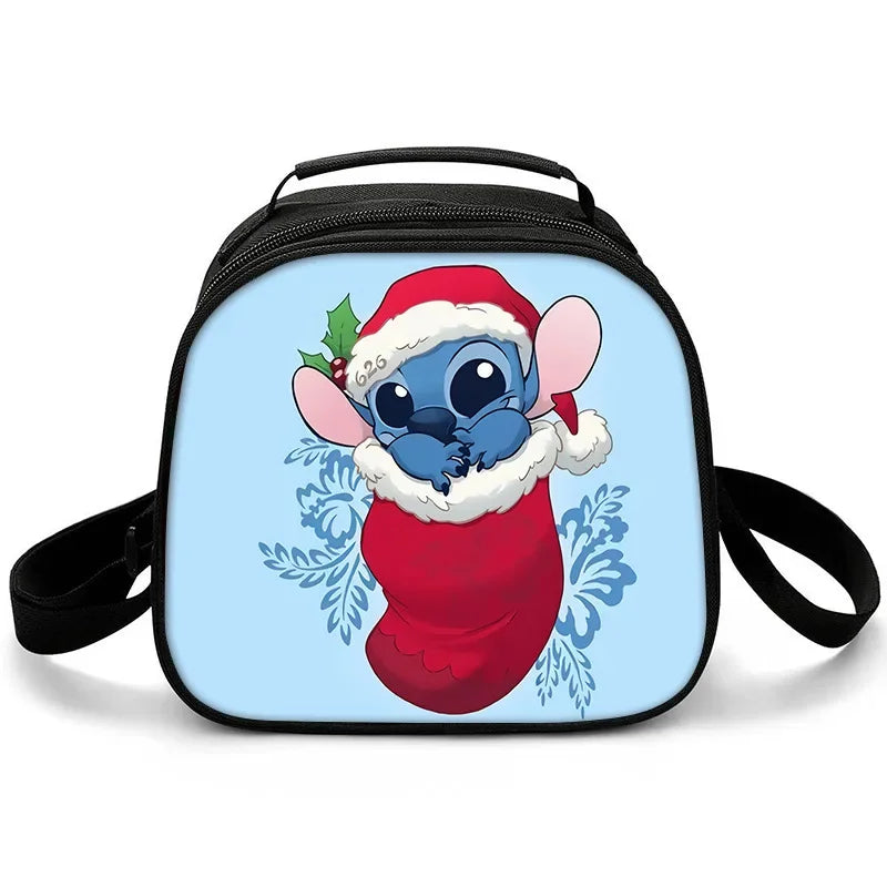 New Stitch Boys Girls Kids Messenger Bags Lunch Box Satchel Lunch Tote Lunch Bag for Children