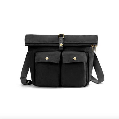 New Style Brand MEN'S Single-shoulder canvas leather women laptop bags for men Men Leisure Bag