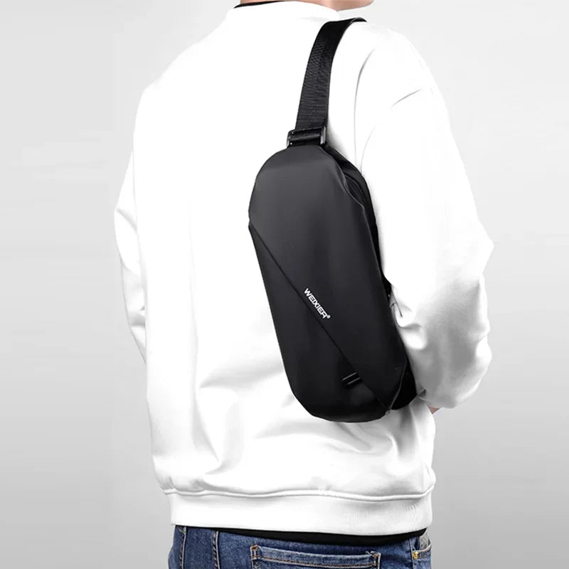 New Style Fashion Multifunction Crossbody for Male s Waterproof Shoulder Messenger s Short Trip Chest Portable Bag