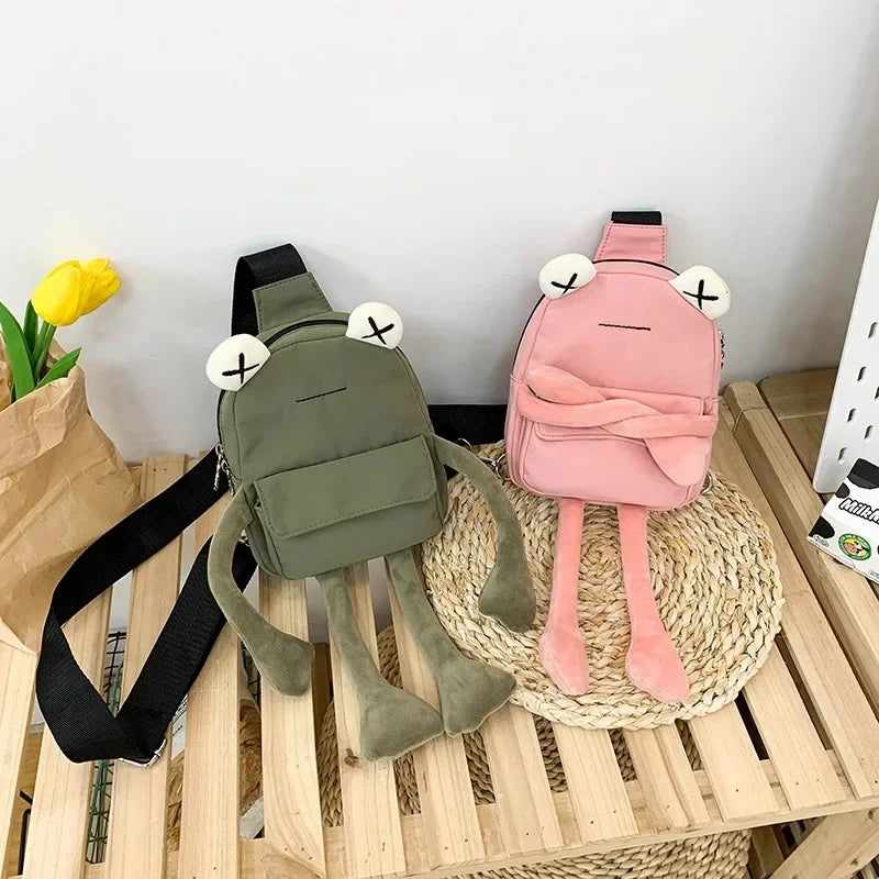 New Style Personality Girl Small Tide Cartoon Cute Frog Casual Messenger Chest Shoulder Crossbody Women Bag