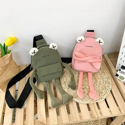 New Style Personality Girl Small Tide Cartoon Cute Frog Casual Messenger Chest Shoulder Crossbody Women Bag