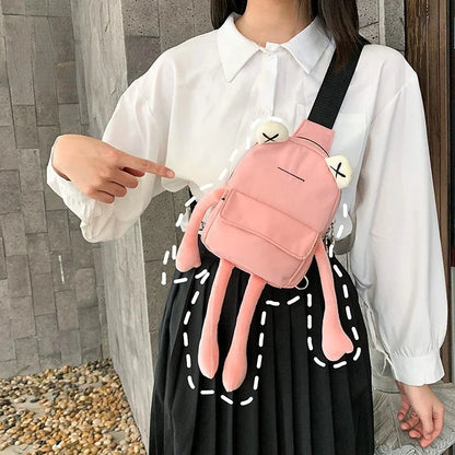 New Style Personality Girl Small Tide Cartoon Cute Frog Casual Messenger Chest Shoulder Crossbody Women Bag