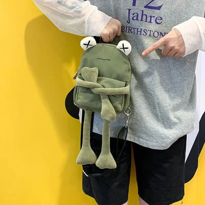 New Style Personality Girl Small Tide Cartoon Cute Frog Casual Messenger Chest Shoulder Crossbody Women Bag