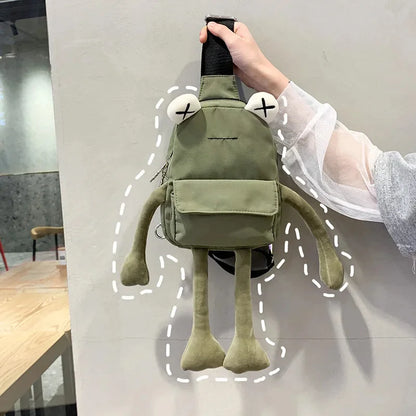 New Style Personality Girl Small Tide Cartoon Cute Frog Casual Messenger Chest Shoulder Crossbody Women Bag