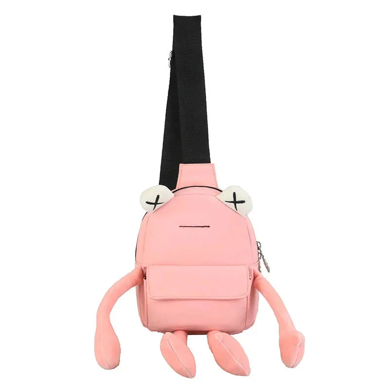 New Style Personality Girl Small Tide Cartoon Cute Frog Casual Messenger Chest Shoulder Crossbody Women Bag