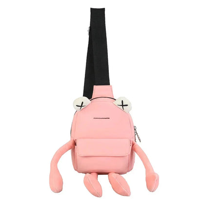 New Style Personality Girl Small Tide Cartoon Cute Frog Casual Messenger Chest Shoulder Crossbody Women Bag