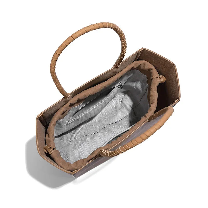 New Style Portable Shopping Bags Large Capacity Simple and Versatile Tote Bag Genuine Leather Women's Bag Designer Luxury Bags