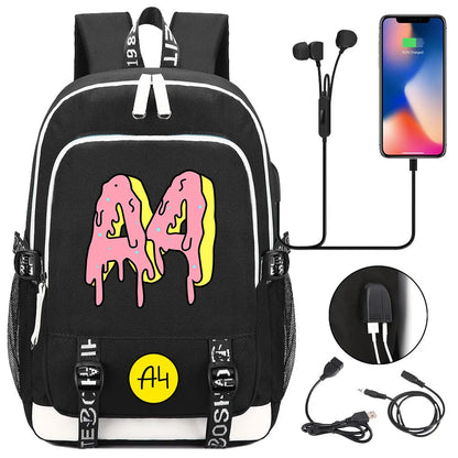 New Teenager USB Charging Laptop Backpack Women Men Rucksack Boys Girls Kids School Book Bag Mochila Travel Bagpack A4 Vlad