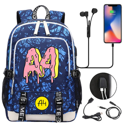 New Teenager USB Charging Laptop Backpack Women Men Rucksack Boys Girls Kids School Book Bag Mochila Travel Bagpack A4 Vlad