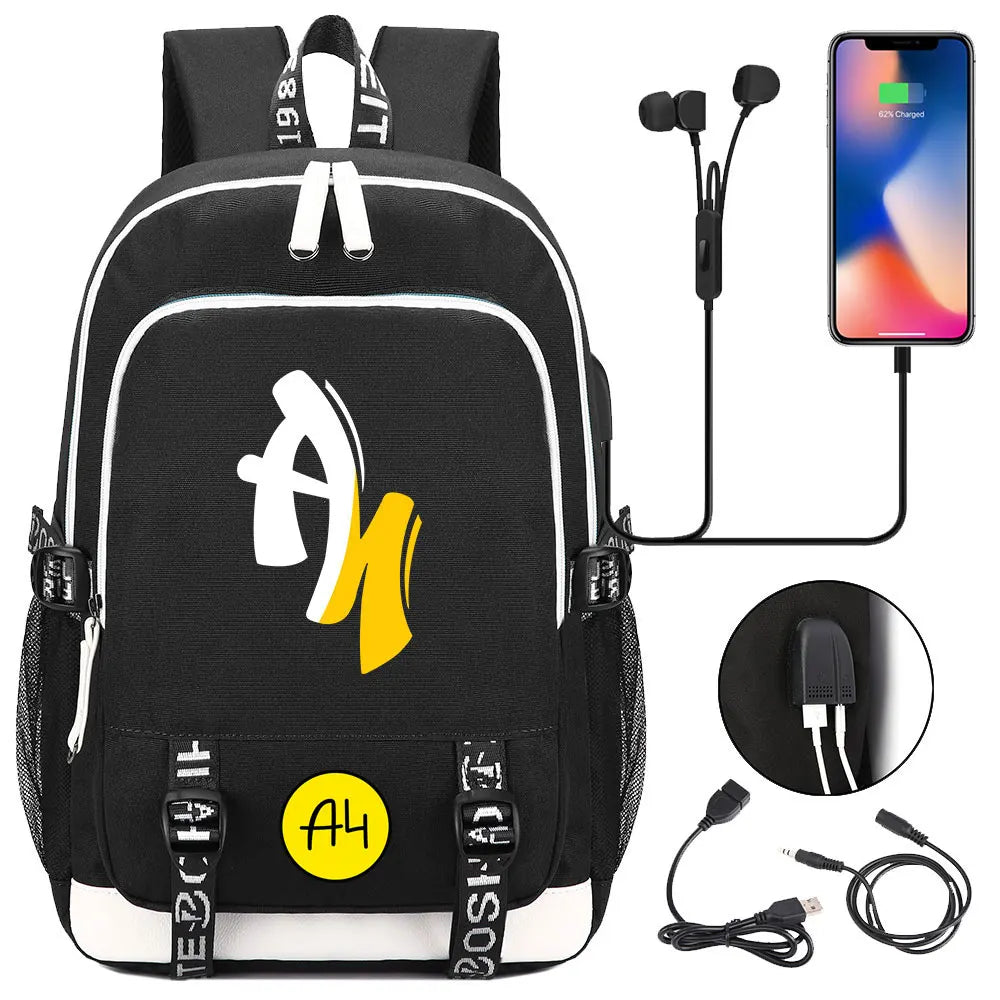 New Teenager USB Charging Laptop Backpack Women Men Rucksack Boys Girls Kids School Book Bag Mochila Travel Bagpack A4 Vlad