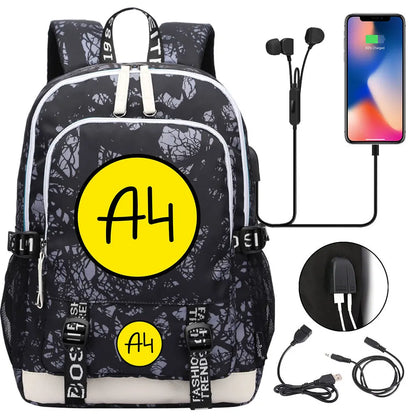 New Teenager USB Charging Laptop Backpack Women Men Rucksack Boys Girls Kids School Book Bag Mochila Travel Bagpack A4 Vlad
