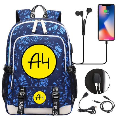 New Teenager USB Charging Laptop Backpack Women Men Rucksack Boys Girls Kids School Book Bag Mochila Travel Bagpack A4 Vlad