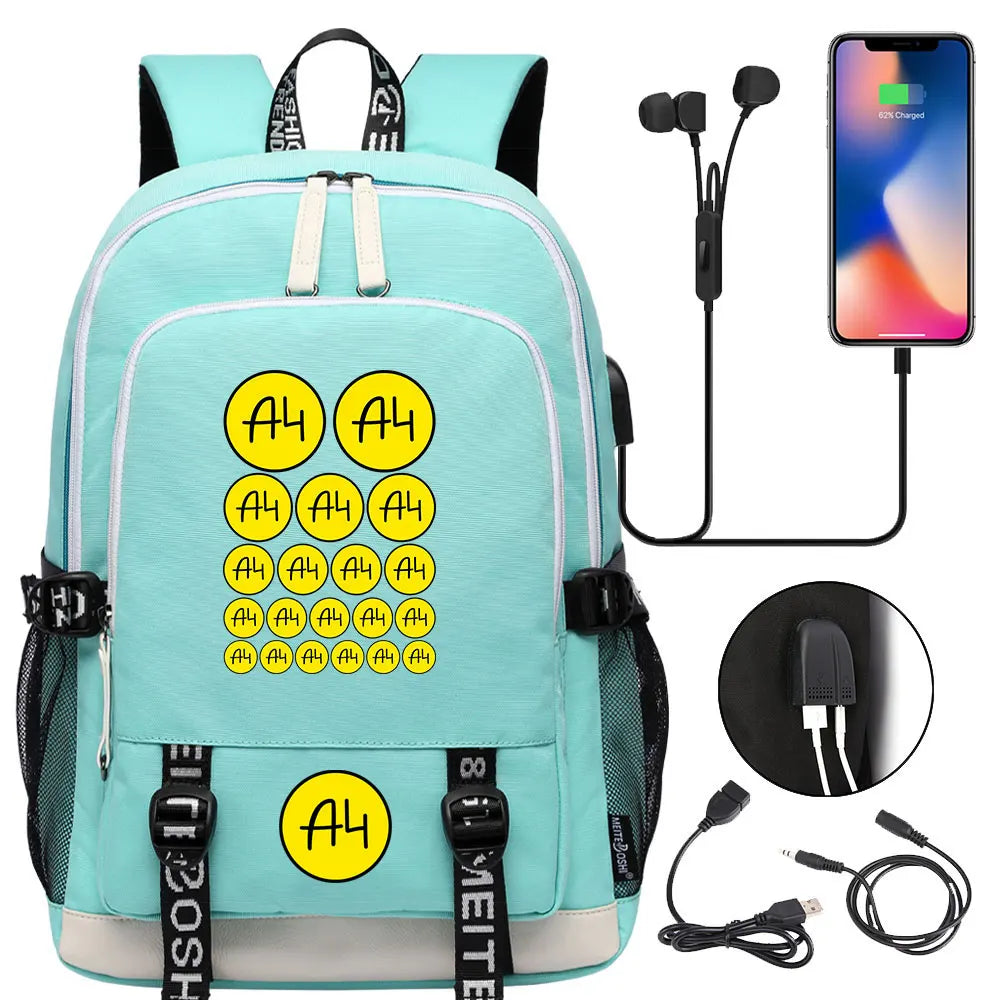 New Teenager USB Charging Laptop Backpack Women Men Rucksack Boys Girls Kids School Book Bag Mochila Travel Bagpack A4 Vlad