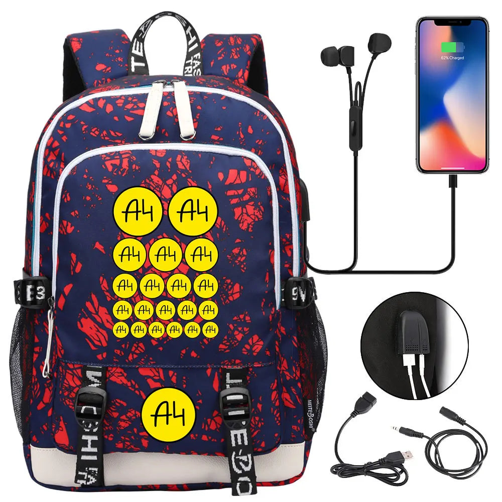 New Teenager USB Charging Laptop Backpack Women Men Rucksack Boys Girls Kids School Book Bag Mochila Travel Bagpack A4 Vlad
