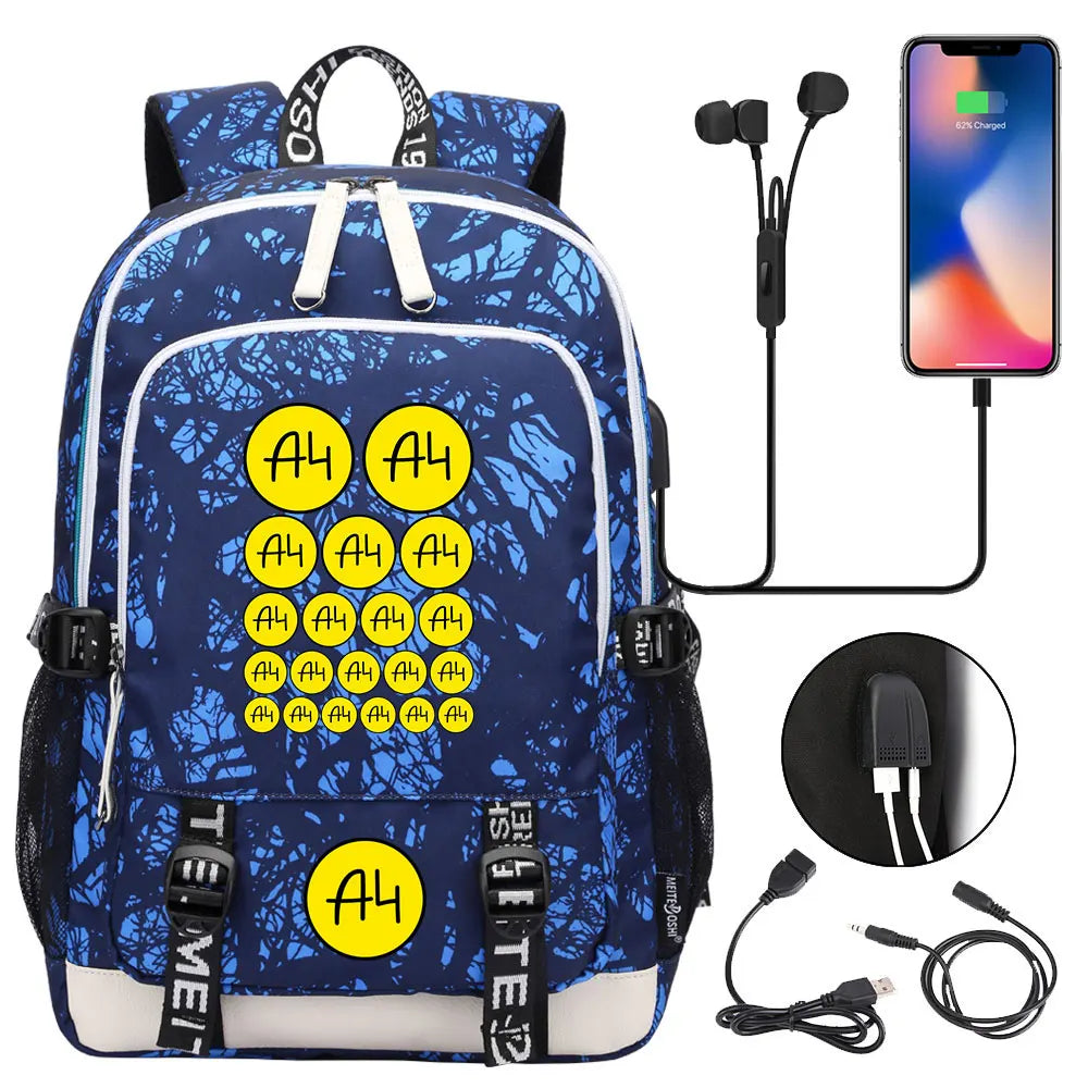 New Teenager USB Charging Laptop Backpack Women Men Rucksack Boys Girls Kids School Book Bag Mochila Travel Bagpack A4 Vlad