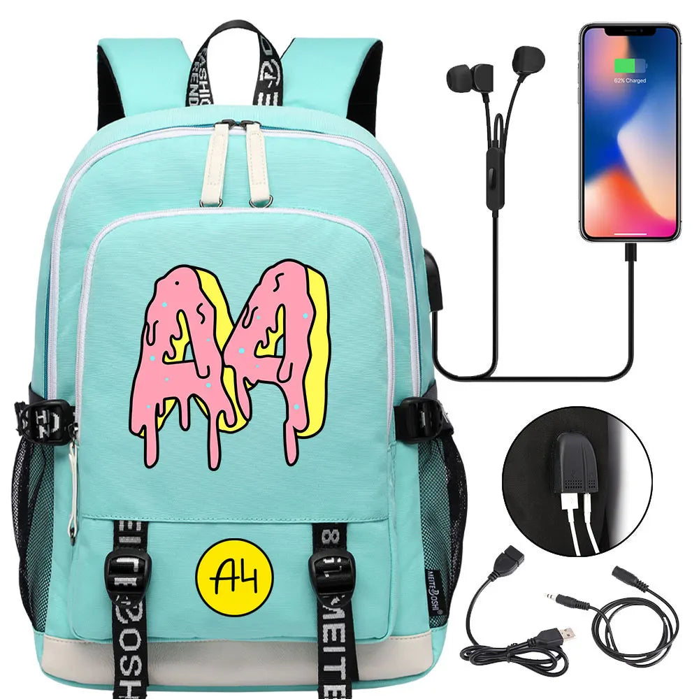 New Teenager USB Charging Laptop Backpack Women Men Rucksack Boys Girls Kids School Book Bag Mochila Travel Bagpack A4 Vlad